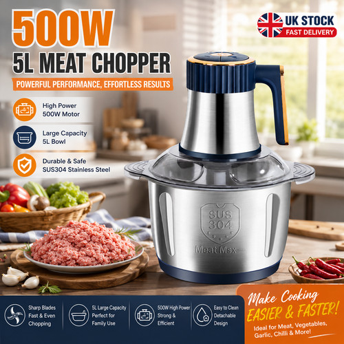Electric meat grinder - 5l,